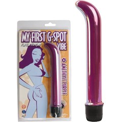  Фиолетовый вибратор для точки G My First G-Spot Vibe 19 см 