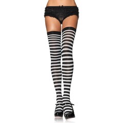  Полосатые чулочки на плотной резинке 