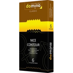  Презервативы с рёбрышками DOMINO Classic Nice Contour 6 шт 