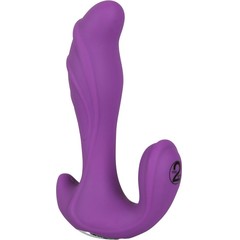  Фиолетовый вибратор Javida 3-point Vibe 15 см 