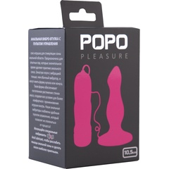  Розовая вибровтулка с 5 режимами вибрации POPO Pleasure 10,5 см 