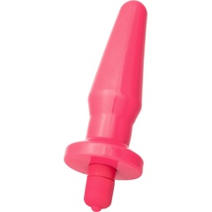  Розовая вибровтулка с закруглённым кончиком POPO Pleasure 12,4 см 