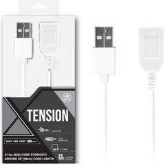  Белый удлинитель USB-провода 100 см 