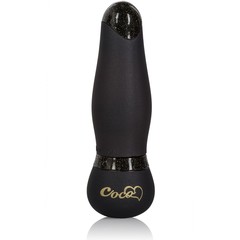  Чёрный мини-вибромассажер Coco Licious Hide Play Pocket Massagers 9 см 
