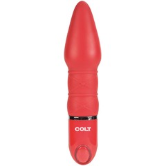  Красный анальный вибромассажер COLT Slider 17 см 