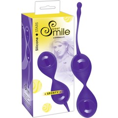  Фиолетовые вагинальные шарики с хвостиком для извлечения 