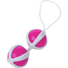  Розовые вагинальные шарики на мягкой сцепке BE MINI BALLS 