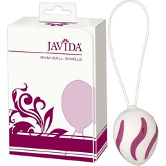  Бело-сиреневый вагинальный шарик Javida Gym Ball Single 