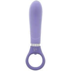  Фиолетовый анальный вибратор GOOD VIBES RING-G SMOOTH 15,5 см 