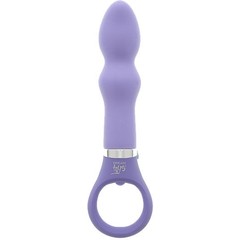  Фиолетовый анальный вибратор GOOD VIBES RING-G RIBBED 15,5 см 