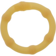  Телесное эрекционное кольцо LOVE RUBBER COCK RING 