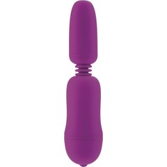  Фиолетовый вибростимулятор с функцией нагрева WARM N GLOW MASSAGER 