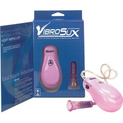  Розовый вибростимулятор для сосков VibroSux 