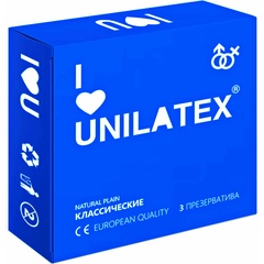  Классические презервативы Unilatex Natural Plain 3 шт 