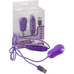  Фиолетовое виброяйцо с питанием от USB Powerful X 
