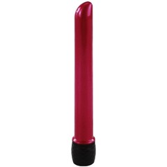  Красный классический тонкий вибратор 14,5 см 