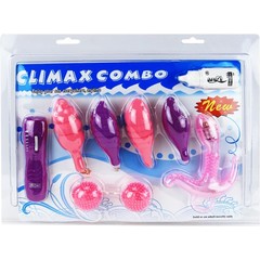  Вибронабор Climax Combo: вагинальные шарики, 5 стимуляторов и пульт-контроллер 