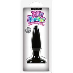  Чёрная анальная мини-пробка Jelly Rancher Pleasure Plug Mini 8,1 см 