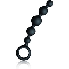  Малая чёрная анальная цепочка Joyballs Anal Wave 17,5 см 