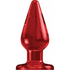  Красный анальный стимулятор Bottom Line 6 Model 2 Acrylic Red 15,5 см 