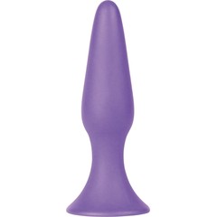  Фиолетовая анальная пробка Silky Buttplug Big Purple 16 см 