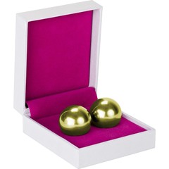  Золотистые вагинальные шарики Ben Wa Balls Heavy Weight Gold 