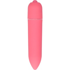  Розовая удлинённая вибропуля Power Bullet Pink 8,3 см 