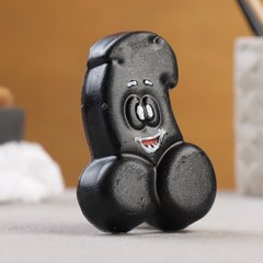  Черное фигурное мыло Веселый фаворит 2D 75 гр 