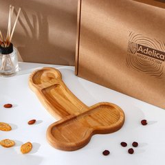  Деревянное блюдо для подачи в форме члена (32,5 х 20 х 1,7 см) 