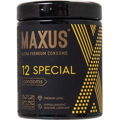  Презервативы с точками и рёбрами MAXUS Special 12 шт 