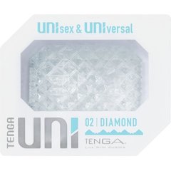  Прозрачный мастурбатор-стимулятор Tenga Uni Diamond 