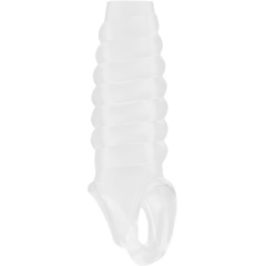  Прозрачная насадка на пенис SONO №21 с открытой головкой 