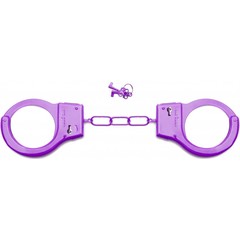  Фиолетовые металлические наручники SHOTS TOYS Purple 