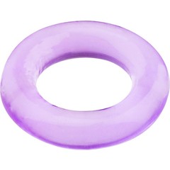 Фиолетовое эрекционное кольцо BASICX TPR COCKRING PURPLE 1INCH 