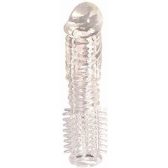  Прозрачная насадка на пенис Penis Silicone Sleeve 14 см 