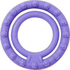  Фиолетовое двойное эрекционное кольцо NEON DOUBLE RING 45MM PURPLE 