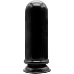  Чёрный анальный стимулятор-гигант MENZSTUFF ANAL MORTAR HUGE BUTT PLUG 20 см 