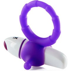  Стильное фиолетовое кольцо с вибрацией 