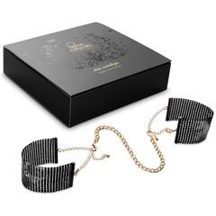  Чёрные дизайнерские наручники Desir Metallique Handcuffs Bijoux 