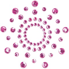  Розовые наклейки на грудь Mimi Bijoux 