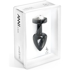  Чёрный анальный плаг Anni R Butterfly Black T2 Crystal 7,5 см 
