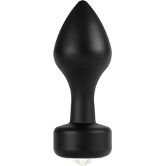  Чёрный анальный плаг Elegant Black 8,3 см 