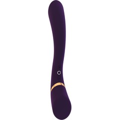  Фиолетовый вибратор Cleo 27 см 