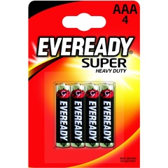  Батарейки EVEREADY SUPER R03 типа AAA 4 шт 
