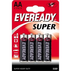 Батарейки EVEREADY SUPER R6 типа AA 4 шт 