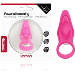  Розовое виброкольцо для пениса Power Stamina 