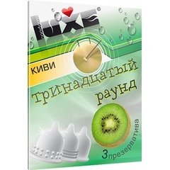  Презервативы Luxe Тринадцатый раунд с ароматом киви 3 шт 