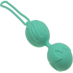  Зелёные вагинальные шарики Geisha Lastic Ball S 