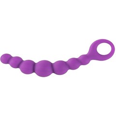  Фиолетовая анальная цепочка Bubble-Chain 15 см 