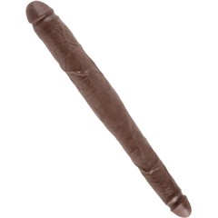  Двусторонний коричневый дилдо 16 Tapered Double Dildo 40,6 см 